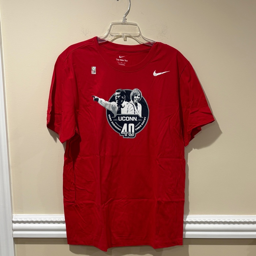 Nike Red UCONN 40th Anniversary T-Shirt